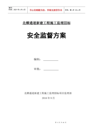 安全监理方案(定稿)