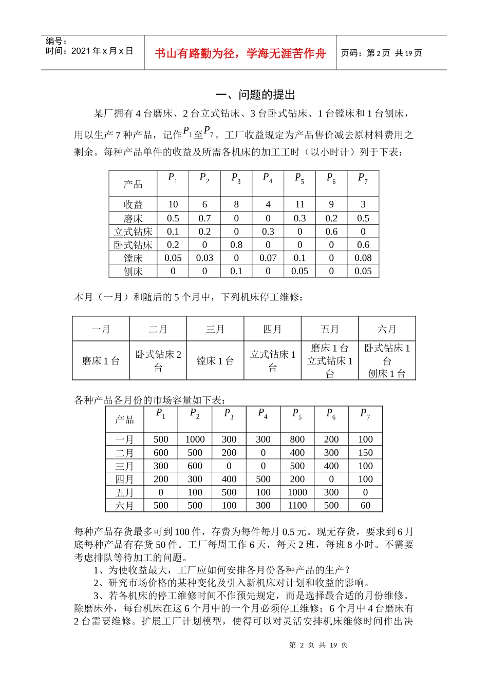 工厂生产计划模型_第3页
