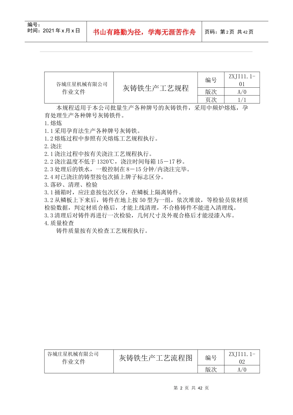 灰球铁铸造工艺规程-副本(2)_第2页