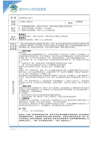 爸爸的花儿落了2
