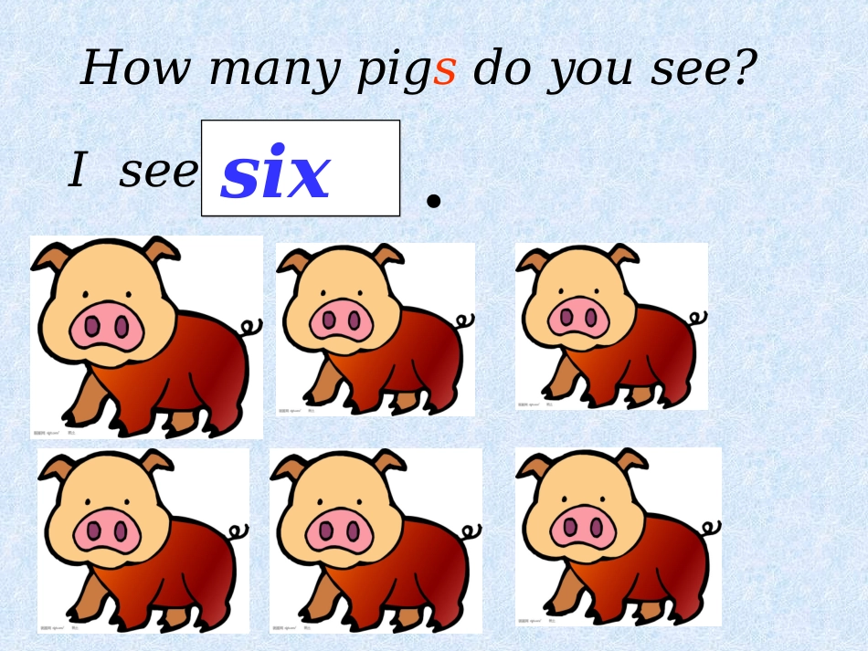 PEP人教版英语三年级下册Unit6《how_many》课件_A_Let's_learn_第3页