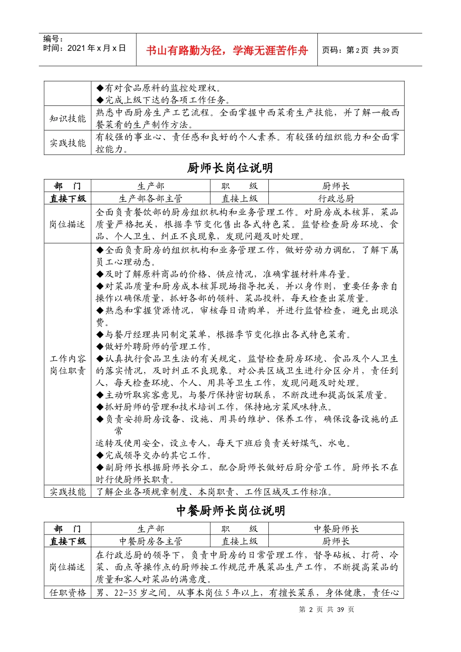 餐饮生产部运营规范课件_第2页