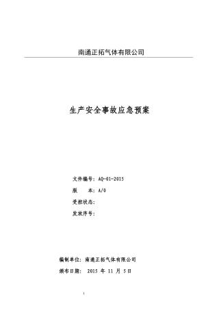 生产安全事故预案XXXX版