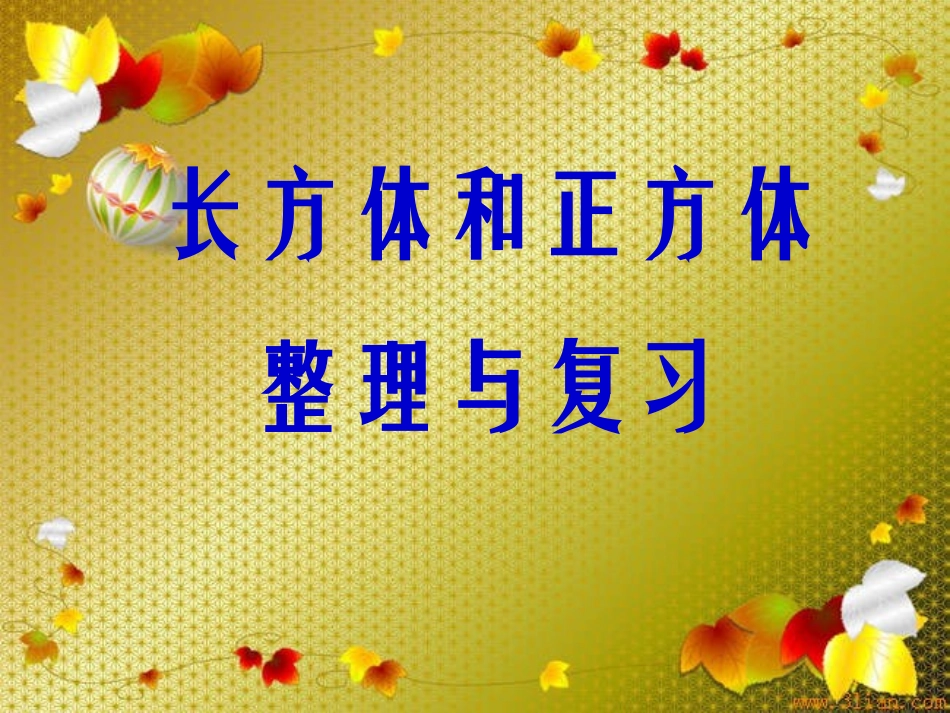 长方体和正方体复习_第1页