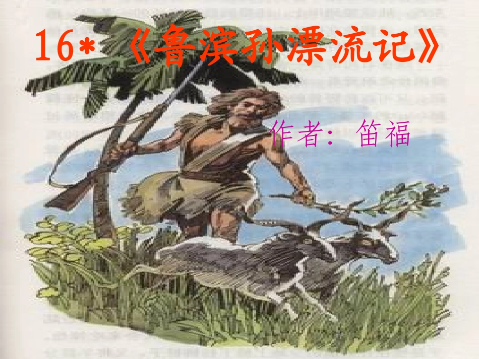 《鲁滨孙漂流记》优秀课件_第1页