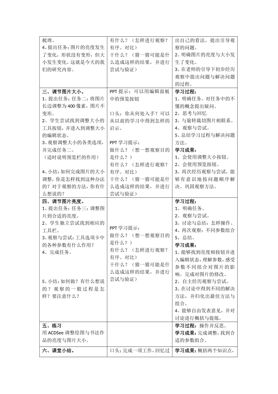 教案示例《轻松调节图片》_第2页