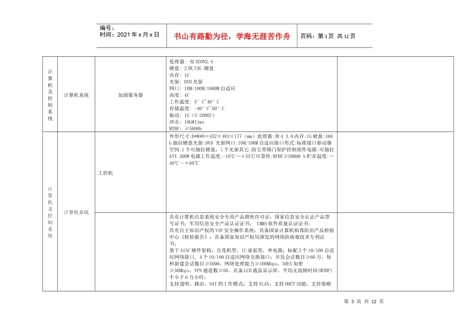 安徽省安全生产应急救援指挥中心移动应急平台指挥车设备技术要求_第3页