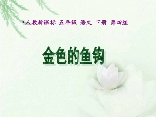 金色的鱼钩课件