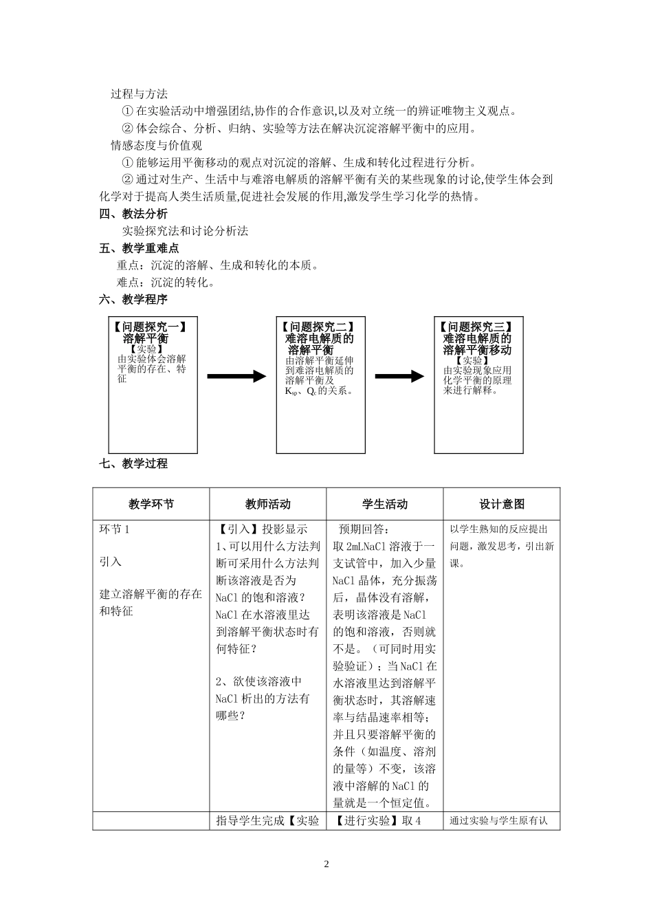 难溶电解质的溶解平衡_第2页
