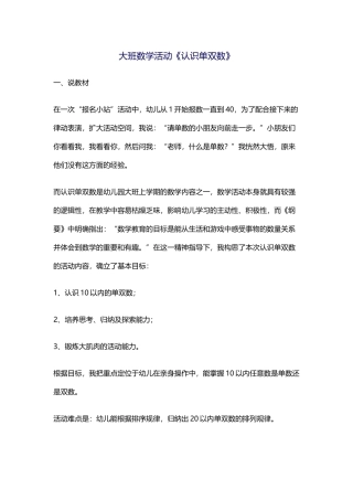 大班数学活动冯建婷