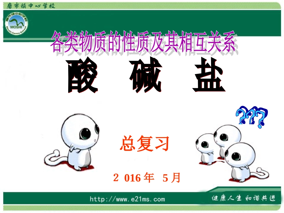 九年级化学-酸碱盐总复习_第1页
