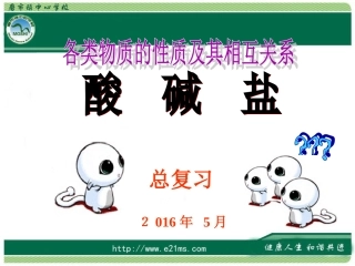九年级化学-酸碱盐总复习
