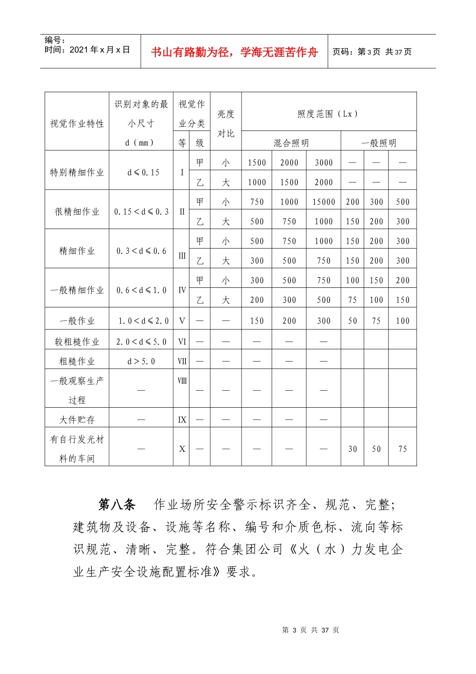 发电企业作业环境本质安全管理规定(解开版)_第3页