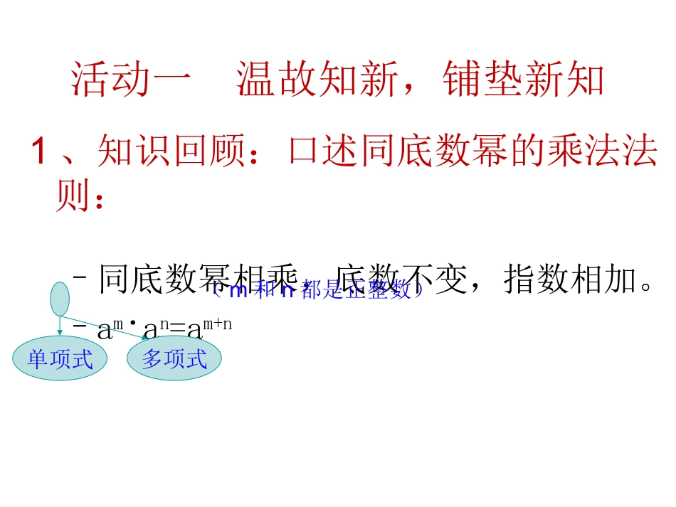人教版八年级数学上册课件第14章1412幂的乘方_第2页