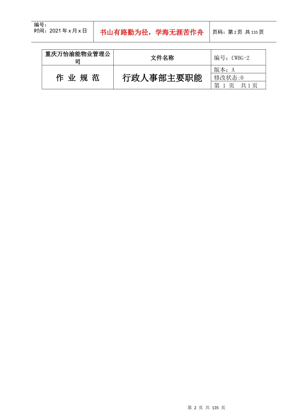 物业管理行政人事作业规范_第2页