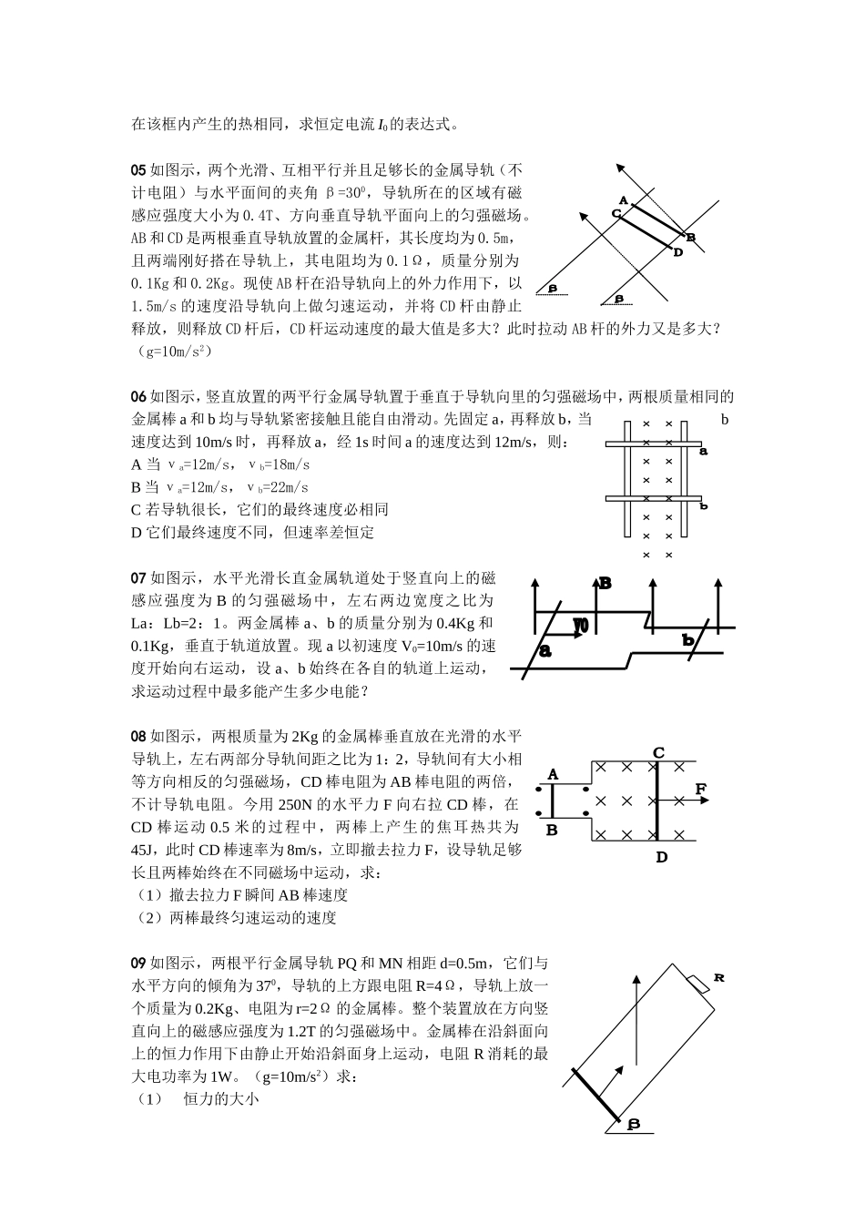 高考专题电磁感应之经典_第2页