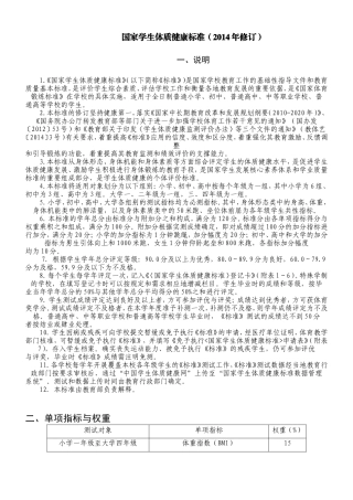 学生体质健康标准1-马站高中(2014)