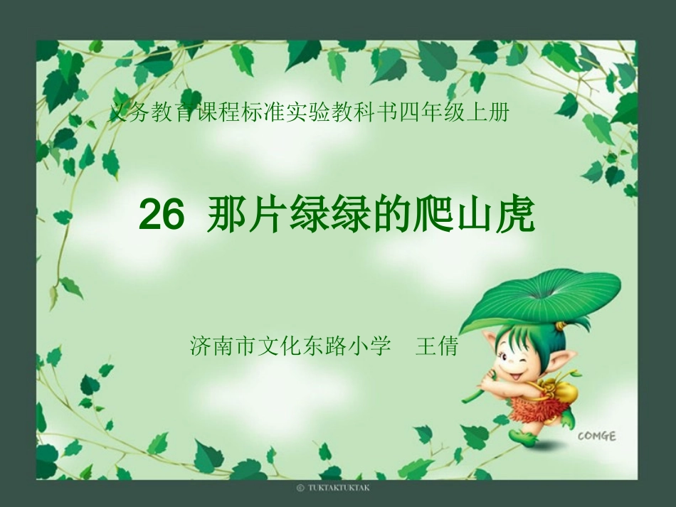 那片绿绿的爬山虎课件_第2页