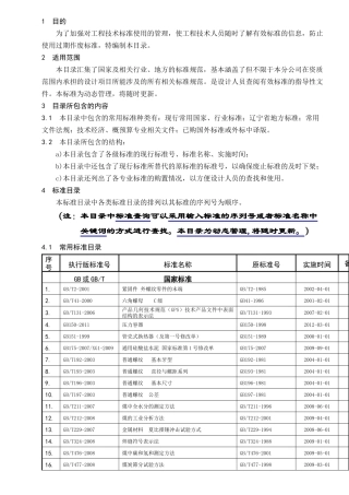 FMJ27-XXXX工程技术标准目录