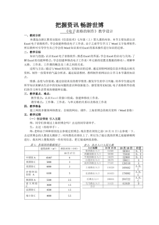 把握资讯畅游世博