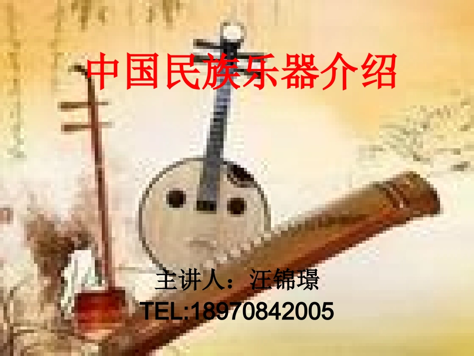 中国民族乐器介绍_第1页