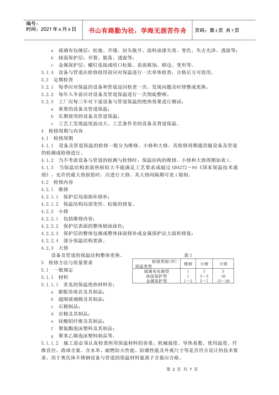 设备与管道保温规程论述_第2页