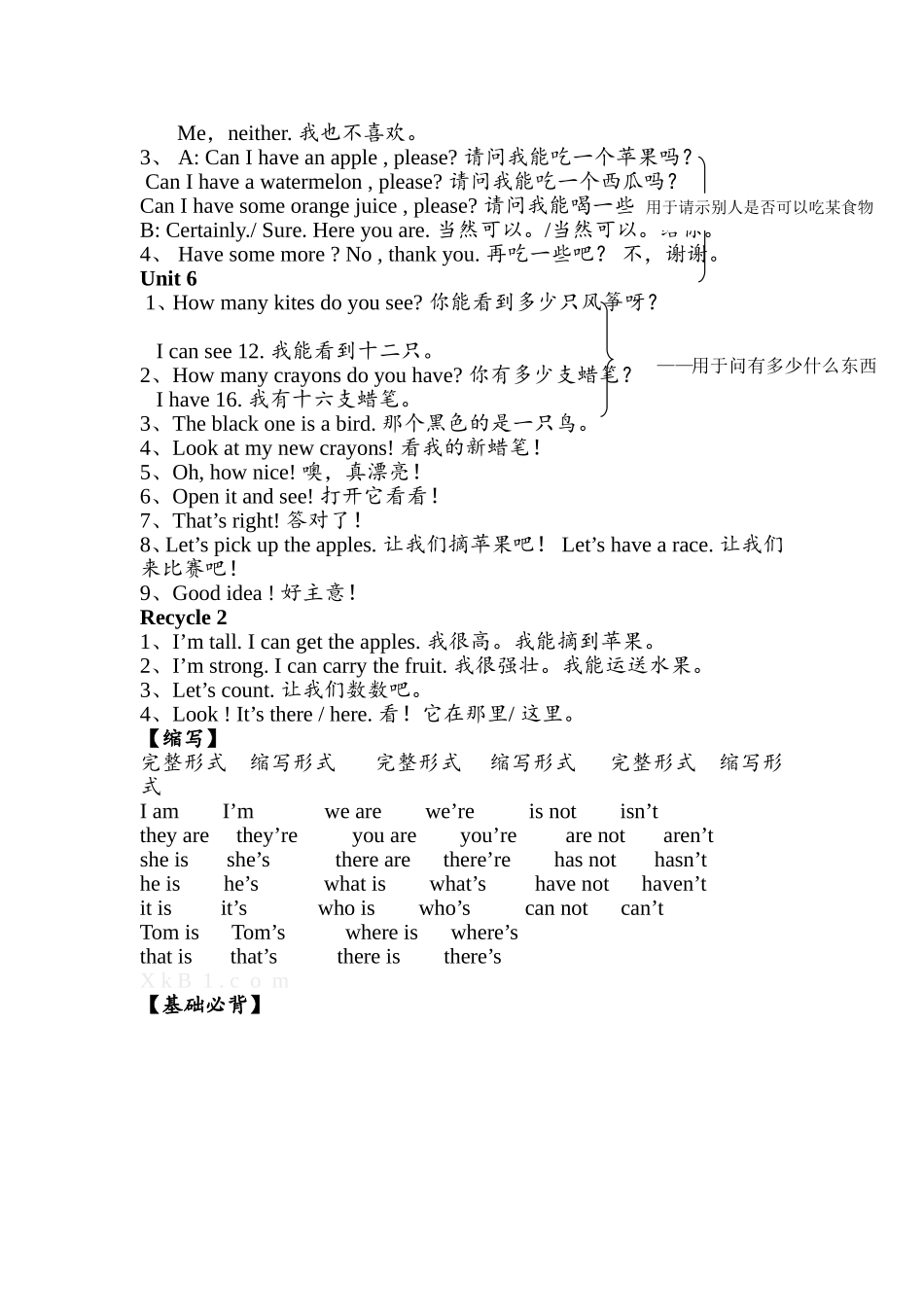 新PEP小学英语重点语法和句型_第3页