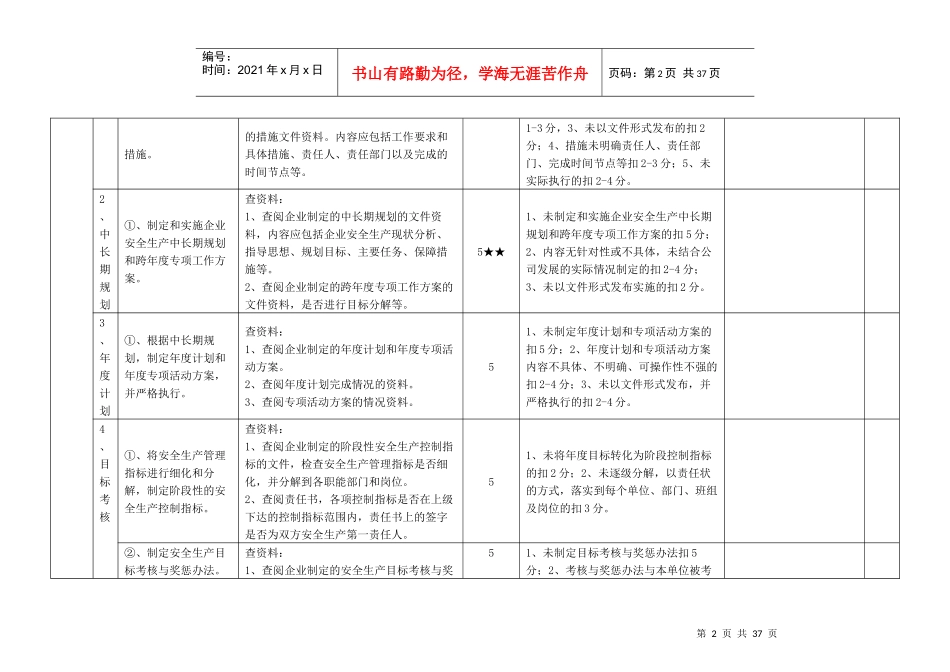 交通运输建筑施工企业安全生产达标考评方法及考评实施细则_第2页