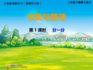 收集与整理第课时