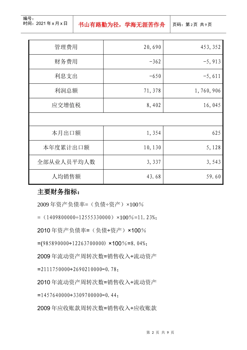 财务成本管理作业_第2页