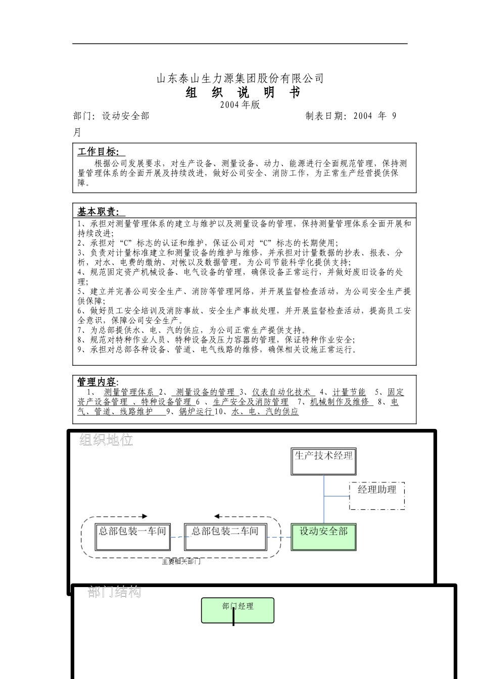 设动安全部组织说明书_第1页
