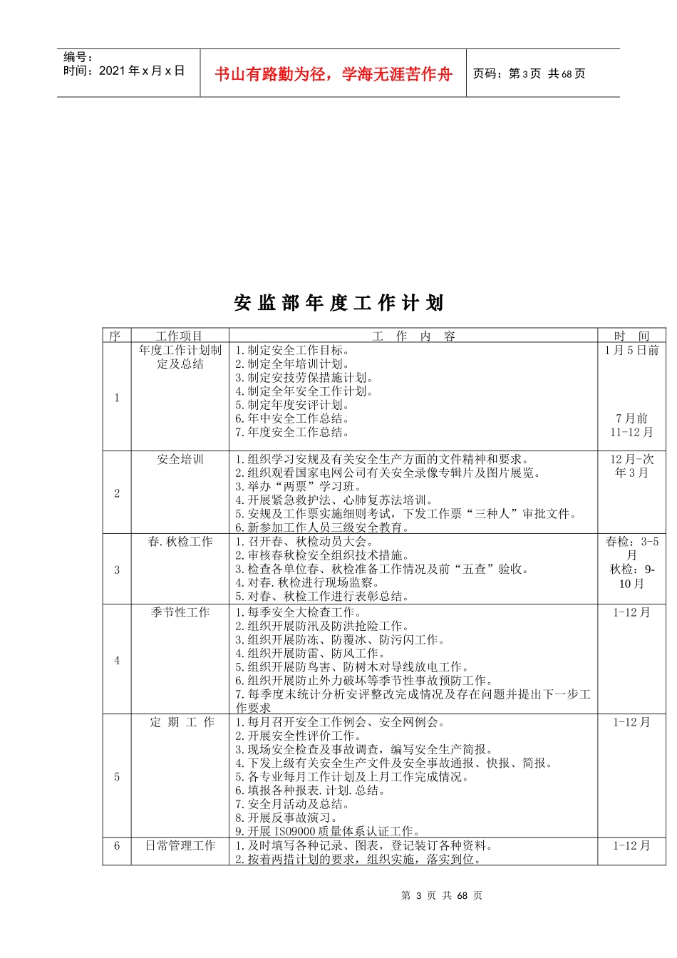 安全管理工作指导书_第3页