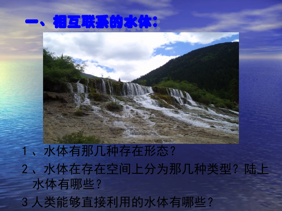 高中一年级地理必修1第三章地球上的水第一节自然界的水循环第一课时课件_第2页