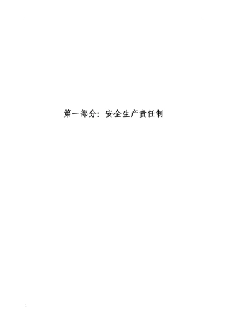 综采队安全生产责任制度