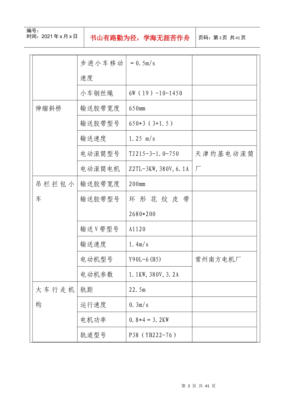 设备操作检修规程-套表2堆包机_第3页
