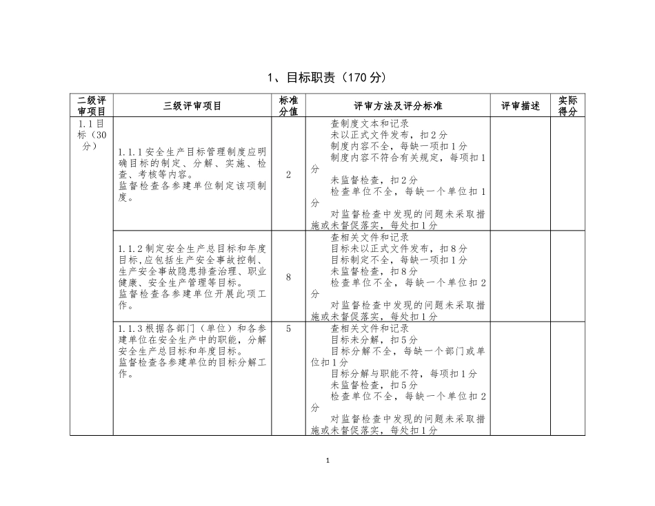 水利工程项目法人安全生产标准化评审标准_第3页