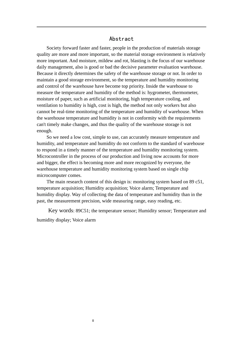 单片机仓库恒温恒湿监控系统的设计-详细C源代码和原理图_第2页