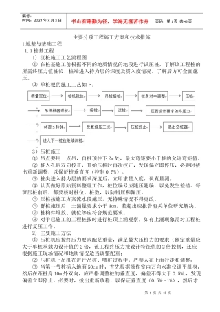 3、主要分项工程施工方案和技术措施