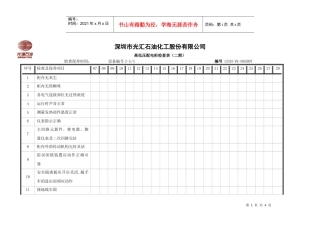 SZSH-YK-06SB07高低压配电柜检查-自来水管理
