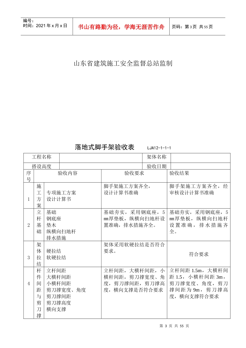 各类设备设施验收及监测记录_第3页