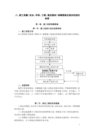 8、施工质量(安全、环保、工期、售后服务)保障措施及相关的违约承诺(DOC48页)