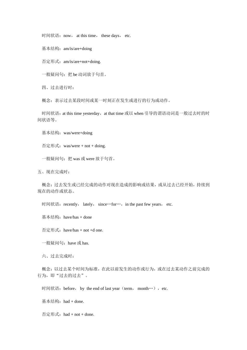 八种时态练习_第2页