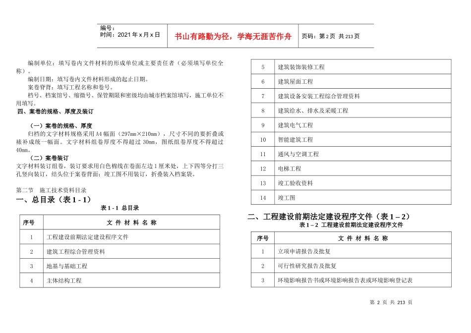 建筑工程施工技术资料编制必备指南_第2页