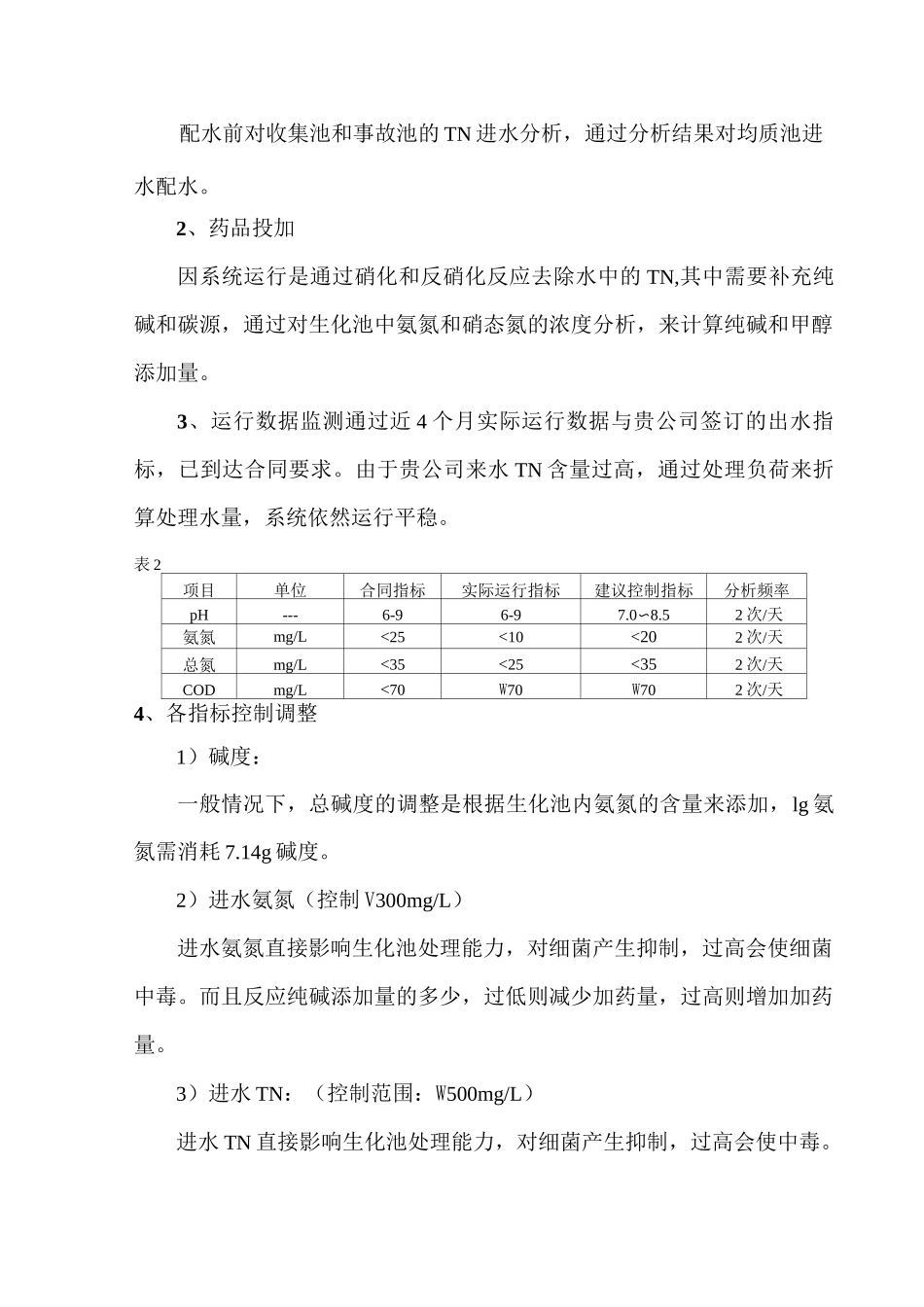 污水系统调试阶段运行报告_第2页