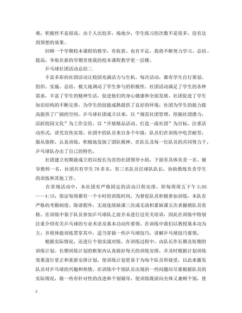 有关于社团的活动总结 _第2页