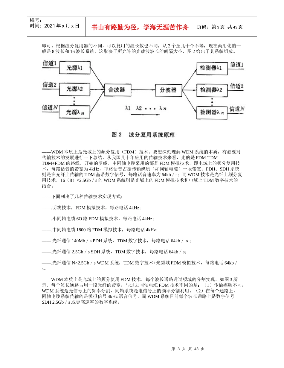 光波分复用技术管理规范_第3页
