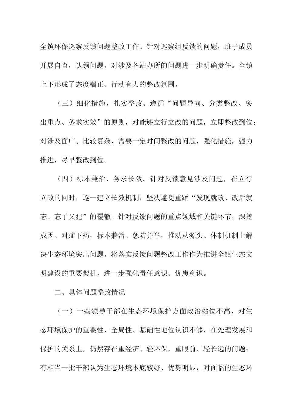 环保督查反馈问题整改工作总结_第2页
