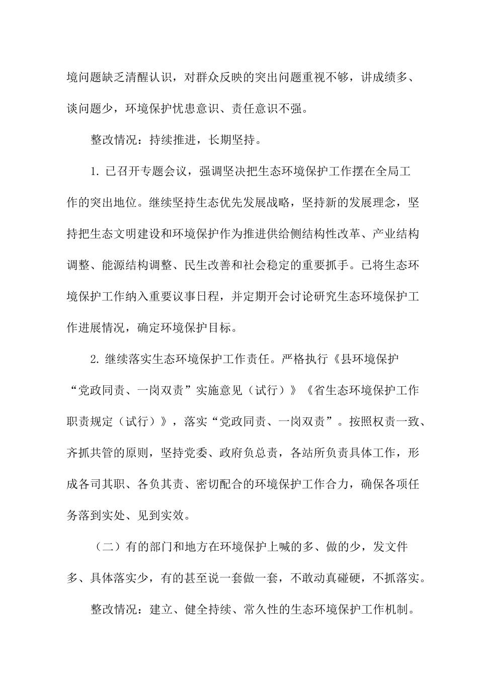 环保督查反馈问题整改工作总结_第3页