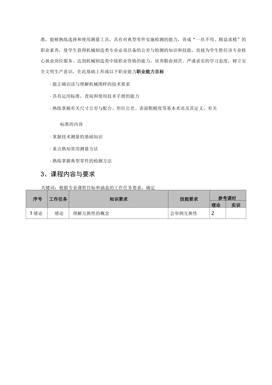 《极限配合与技术测量》课程标准_第3页