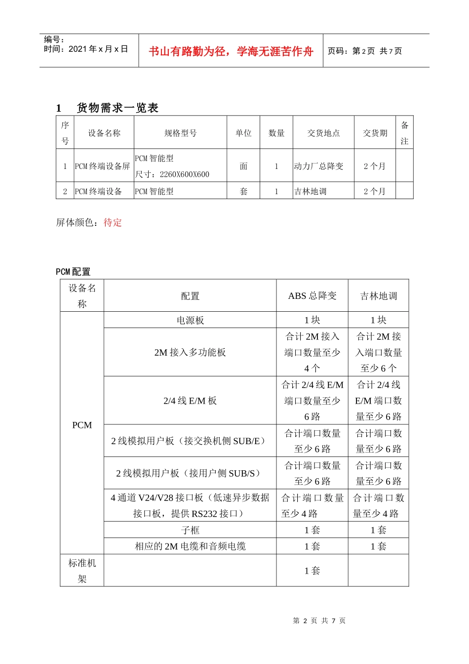 PCM设备订货技术规范_第2页